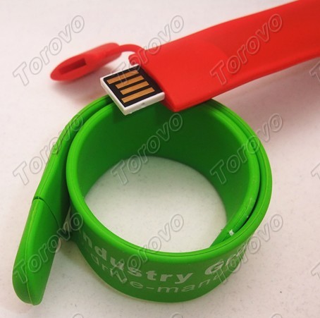 深圳思正電子U盤廠家(正益通U盤工廠)專業(yè)提供廣告禮品 新款硅膠手腕U盤帶鋼片的手環(huán)U盤