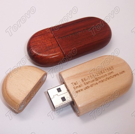 自U盤誕生一來,廠商們就開始把無窮的創(chuàng)意運(yùn)用于這小玩 橢圓形竹木U盤
