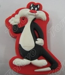 硅膠卡通設(shè)計的湯姆貓U盤禮品熱銷