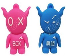 創(chuàng)意卡通兄弟U盤商務(wù)送禮個性定做