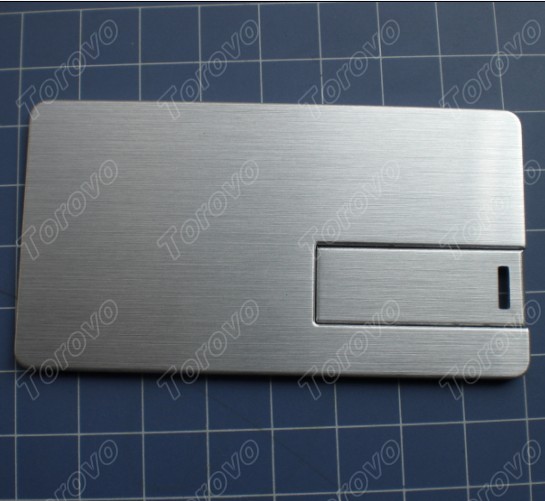 企業定制商務版翻轉式金屬卡片U盤