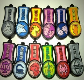 硅膠材質十二星座U盤廠家加工定做